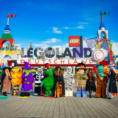 LEGOLAND Portal on Halloween with disguised characters