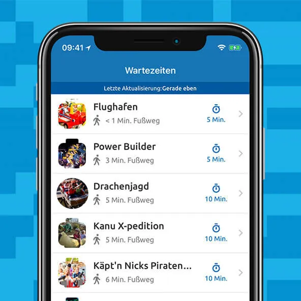 LEGOLAND App Landingpage Wait Times