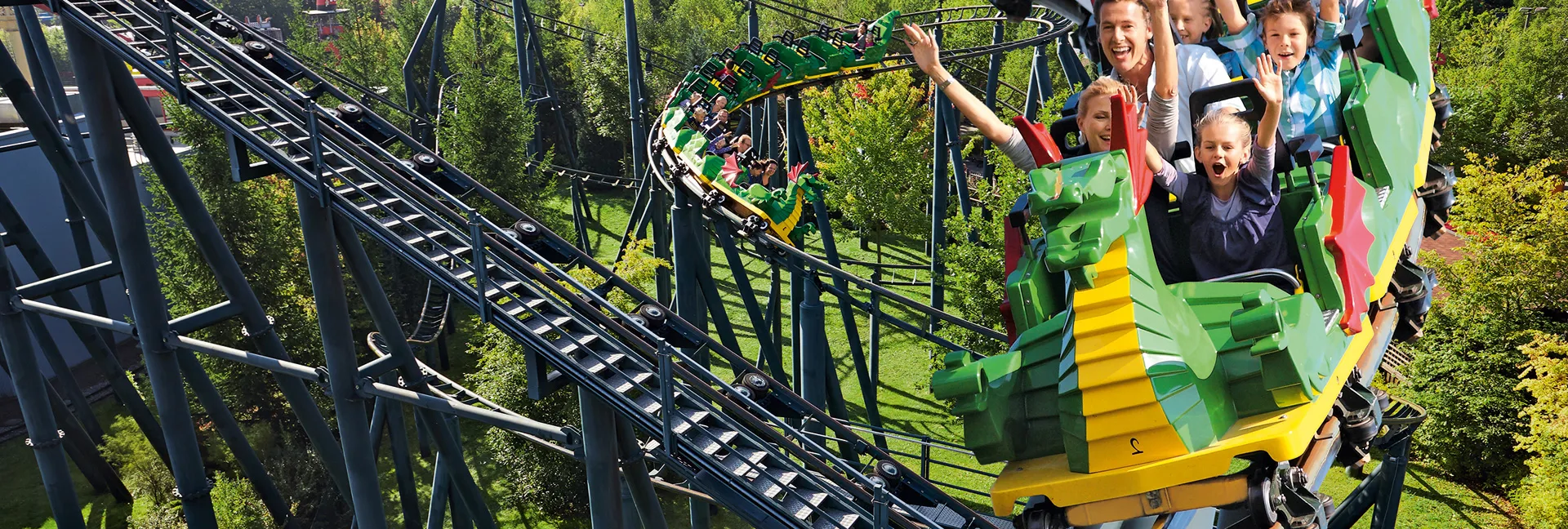 Fire Dragon rollercoaster at LEGOLAND Deutschland Resort
