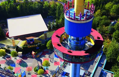 Large observation tower at LEGOLAND Deutschland Resort