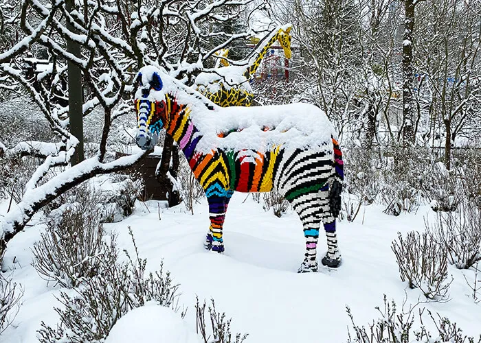 LEGOLAND Zebra im Schnee