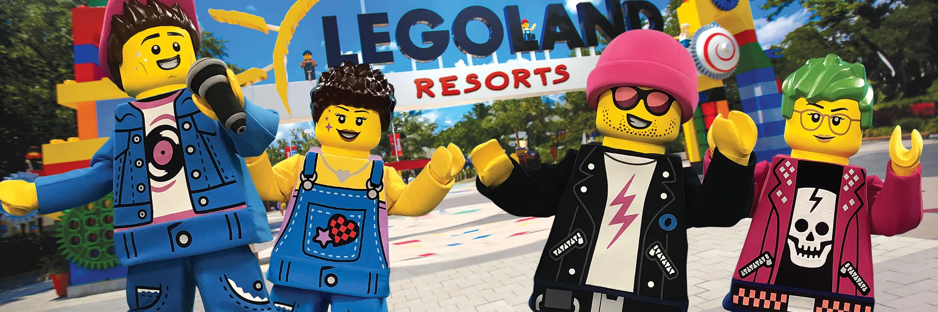 Die Band beim LEGO® Festival, das diesen Frühling in den LEGOLAND Resorts stattfindet