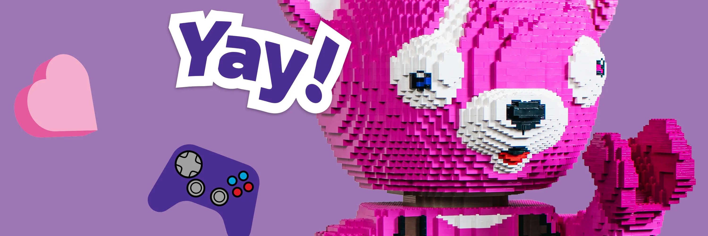LEGO Modell von Cuddle Team Leader aus LEGO Fortnite, nur in der Gaming Zone beim LEGO Festival