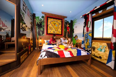 Family in LEGOLAND Germany Pirate Island Hotel Room