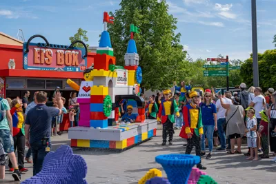 Big parade with LEGOLAND portal at LEGOLAND Deutschland Resort