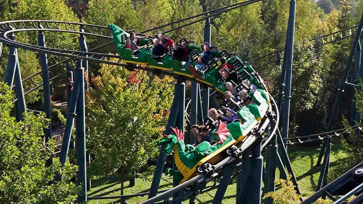 LEGOLAND Fire Dragon Roller Coaster Video