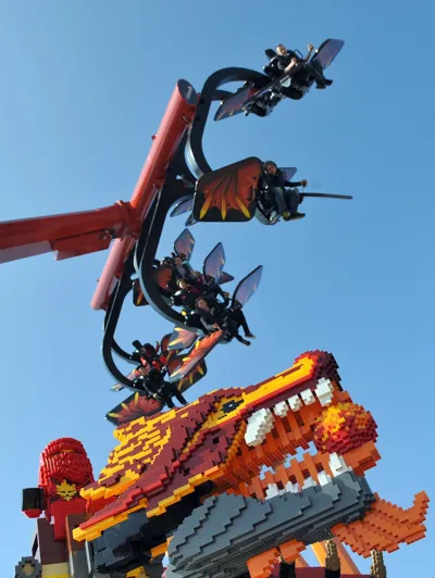 Flying Ninjago ride at LEGOLAND Deutschland