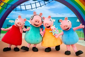 PEPPA PIG Park v Günzburgu s prasečí rodinou a mládětem