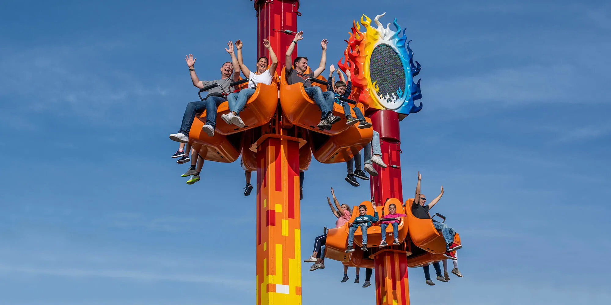 LEGOLAND Fire & Ice Tower ride in LEGO MYTHICA