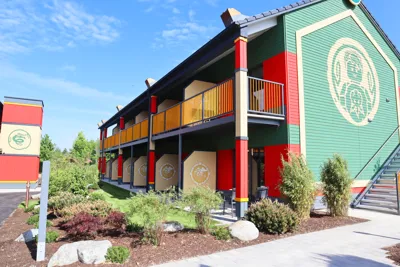 NINJAGO quarter in the LEGOLAND vacation village