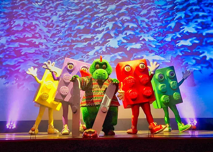 Olli und Bricks bei LEGOLAND Wintershow