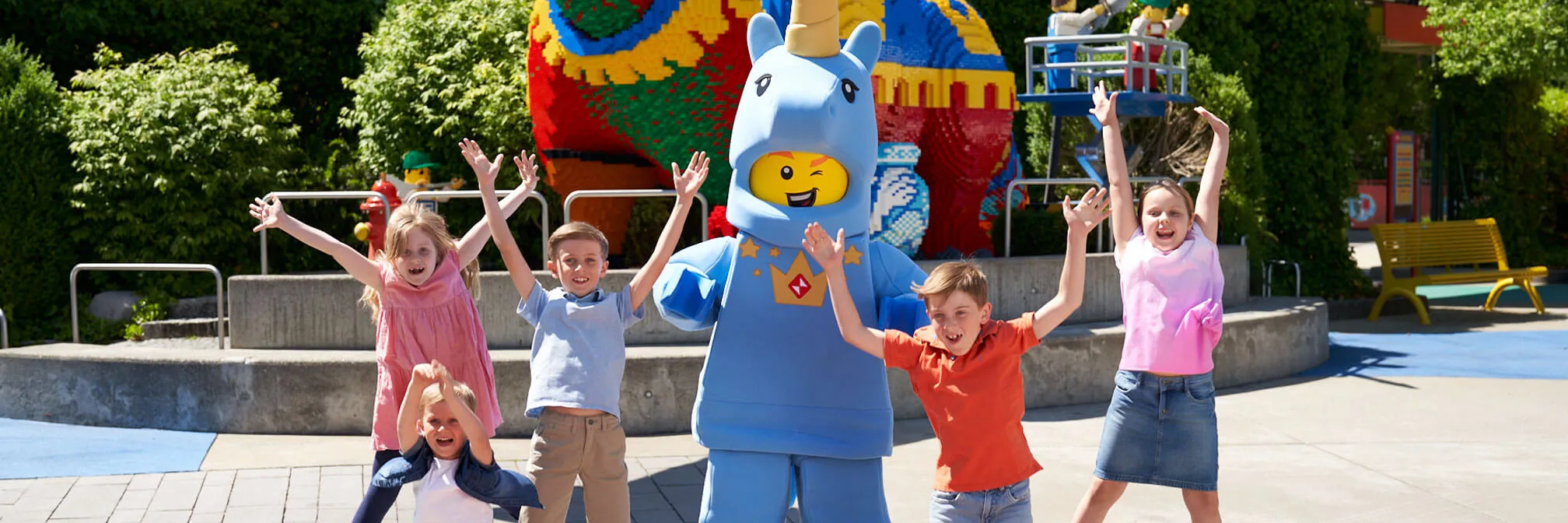 Voucher for LEGOLAND with kids and Unicorn man