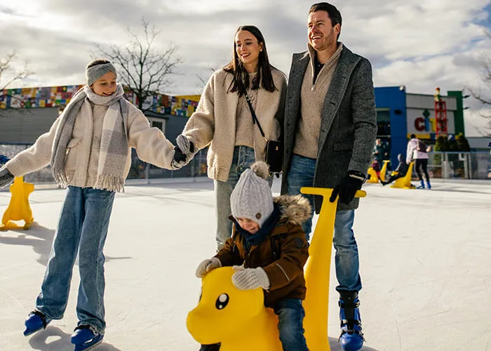 Rodinné bruslení v LEGOLANDu WinterWonder 