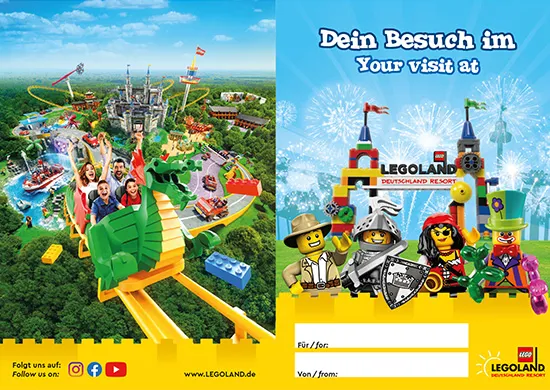 LEGOLAND Gutschein Umschlag