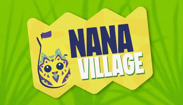 NaNa Village Logo aus der Gaming Zone beim LEGO Festival