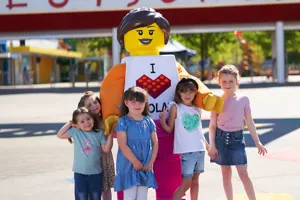 Children with LEGOLAND resident Legoland Girl