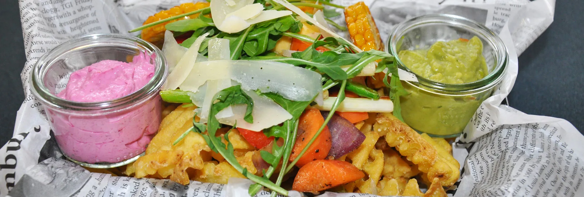 dish with salad and chips in the LEGOLAND City Restaurant
