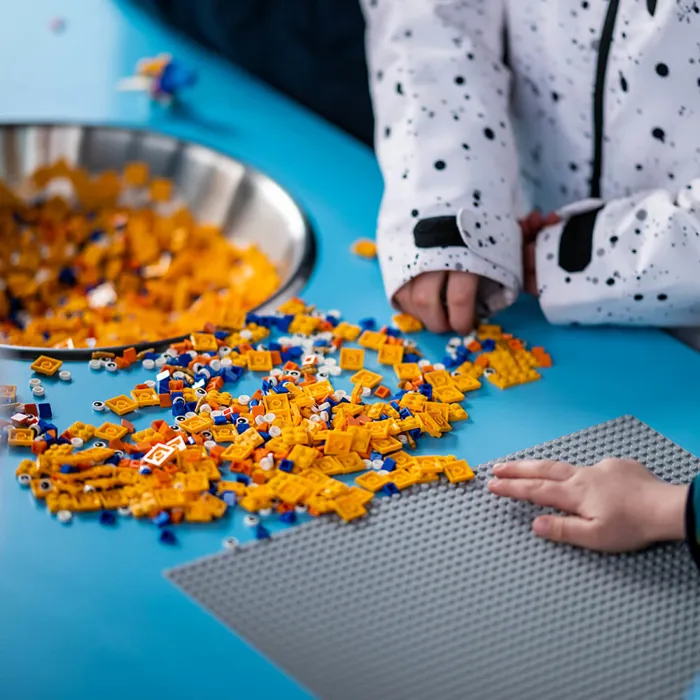 LEGO bricks in the MYTHICA CreaZone at LEGOLAND